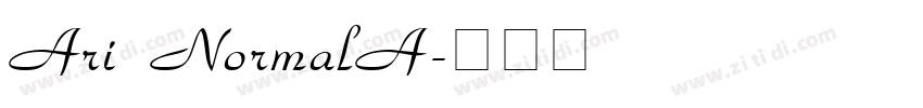 Ari NormalA字体转换